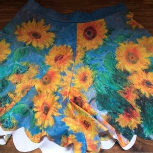 Blackmilk Scallop Trim Sunflower Shorties